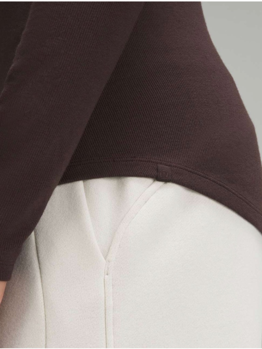 Lululemon Hold Tight Long Sleeve Shirt – Espresso Brown – Size 12 - Picture 2 of 7